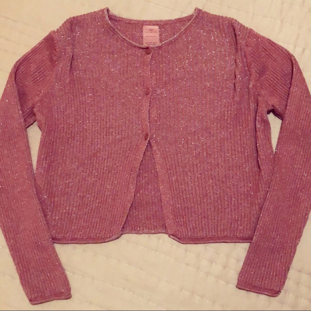 ZARA Like New Pretty Girls Sparkly Mauve Sweater